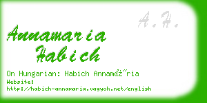 annamaria habich business card